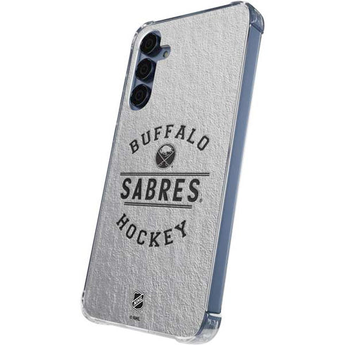 NHL Buffalo Sabres Black Text Galaxy A35 5G Clear Case